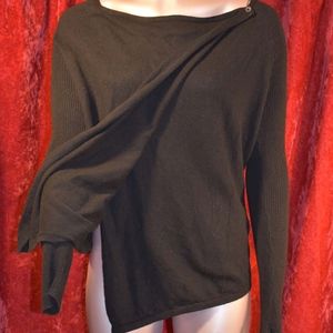 Vera Wang Lightweight Knit Wrap Sweater